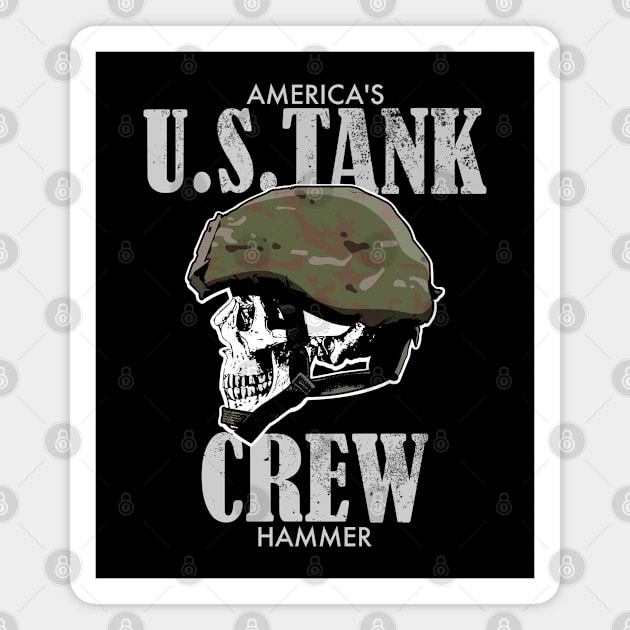 US Tank Crew (distressed) Magnet by TCP